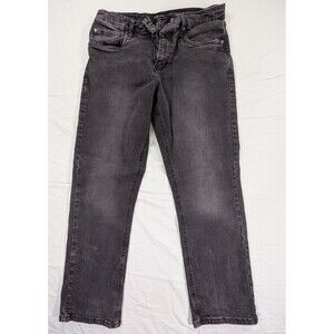 Urban Star Jeans Straight Leg Stretch Denim 32x30 Black